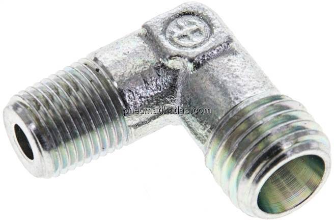 Winkel-Schneidringverschraub. R 1/8"-6 L (M12x1,5), ohne Mutter & Schneidring, S