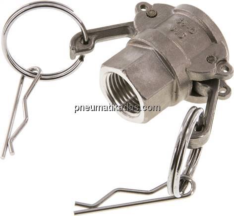 Kamlock-Kupplung (D) Rp 1/2"(IG), Edelstahl (1.4408)