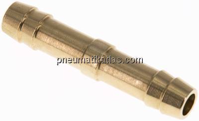 Schlauchverbindungsrohr 8 (5/16")mm-8 (5/16")mm, Messing