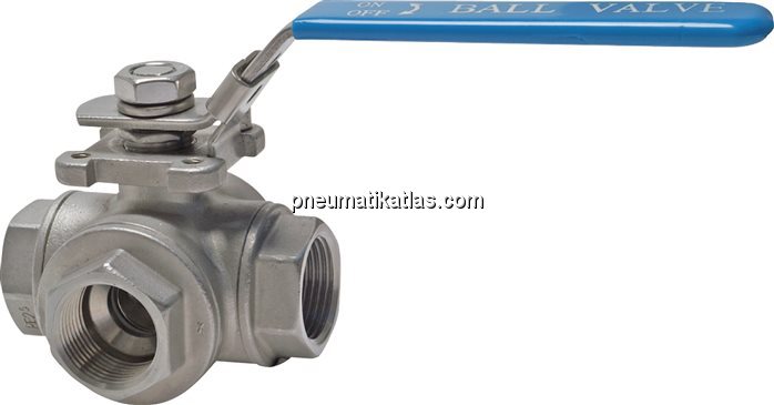 Exemplarische Darstellung: Edelstahl-3-Wege Kugelh