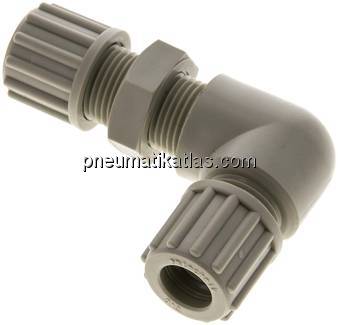 Winkel-Schott-Verschraubung 12x10mm, Polypropylen