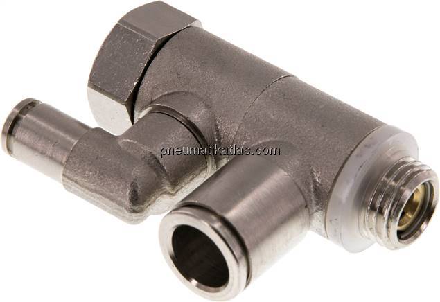 Stoppverschraubung G 1/4"-10mm, mit Handnotbetätigung IQS-MSV