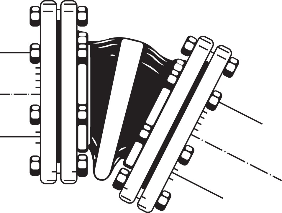 Zeichnung: Ausgleichsfähigkeit angular (Winkelabwe