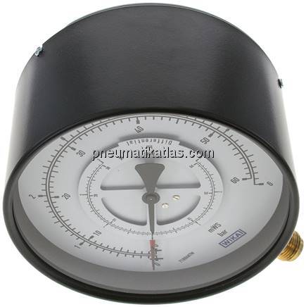 Differenzdruck-Manometer senkrecht, 160mm, 0 - 6 bar