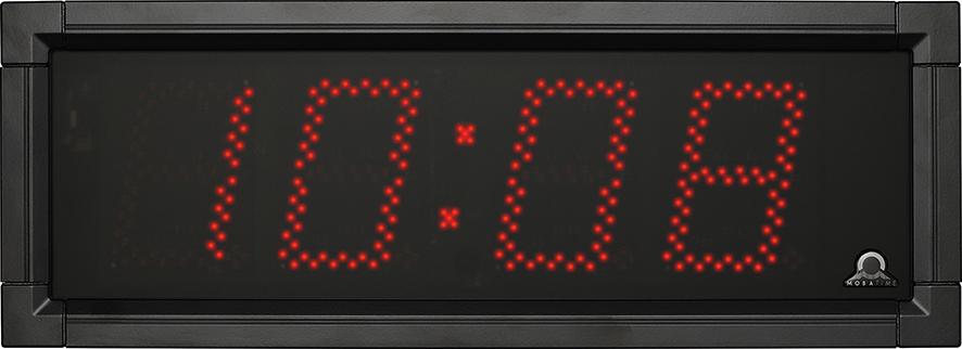 Außen-LED-Funkuhr, dig. rote, leuchtstarke Einzel- LEDs