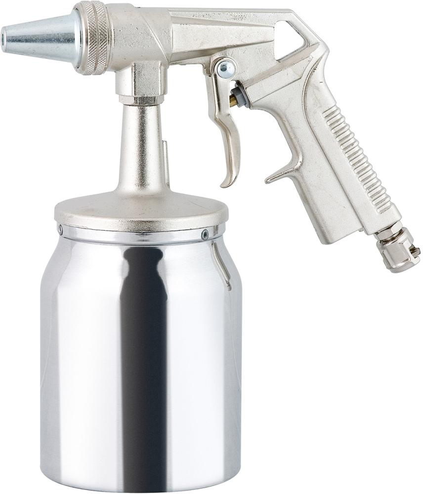 Sandstrahlpistole mit Alu-Becher, Düse 6mm, Stecker NW7,2 RIEGLER