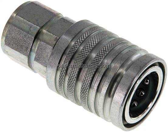 Steckkupplung ISO7241-1A, Muffe Baugr.3, M 22x1,5(IG)