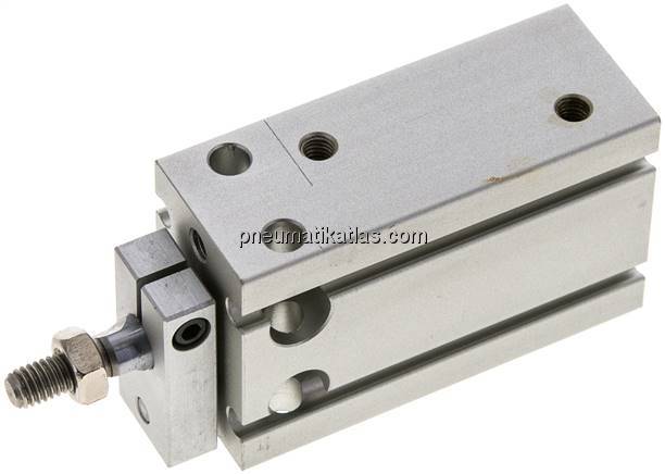 Direktmontagezylinder, Kolben 20mm,Hub 20mm, verdrehgesicherte Kolbenstange