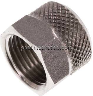 CK-Überwurfmutter 8x6mm(M 12x1), 1.4571