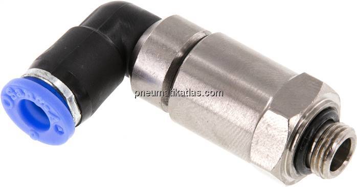 Winkel-Schnelldrehverschraubung G 1/8"-6mm, IQS-Standard