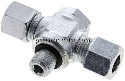 T-Schwenkverschraubung G 1/4"-10 L (M16x1,5), Stahl verzinkt