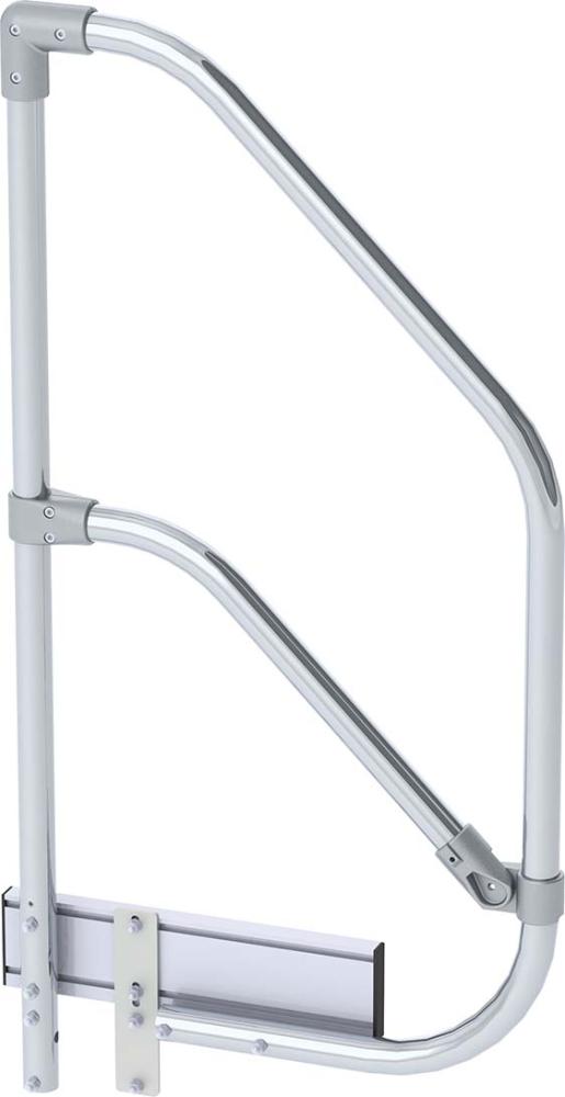 Alu-Geländer einseitig passend für 2 Stufen