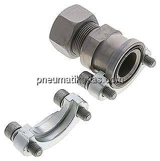 Gerade Flanschverschraubung 1-1/4"-SAE (3000 PSI), 25 S (M36x2)