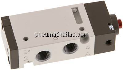 5/2-Wege Pneumatikventil, G 1/8", Federrückstellung