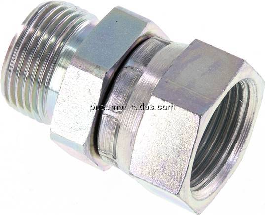 Einstellb. Einschraubverschr. 60°Keg.(G 3/4")-G 3/4"(AG)