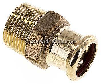 Pressfitting, Übergangsnippel 18mm innen / R 3/4" AG