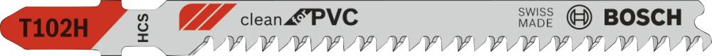 Stichsägeblatt T 102 H Bosch VE à 5 Stück Clean for PVC