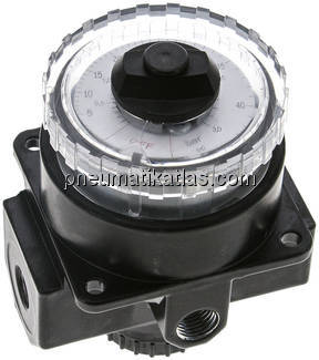 Manometerregler, G 1/4", 0 - 3 bar