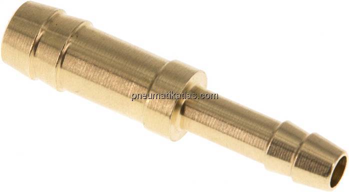 Schlauchverbindungsrohr 9 (3/8")mm-6 (1/4")mm, Messing