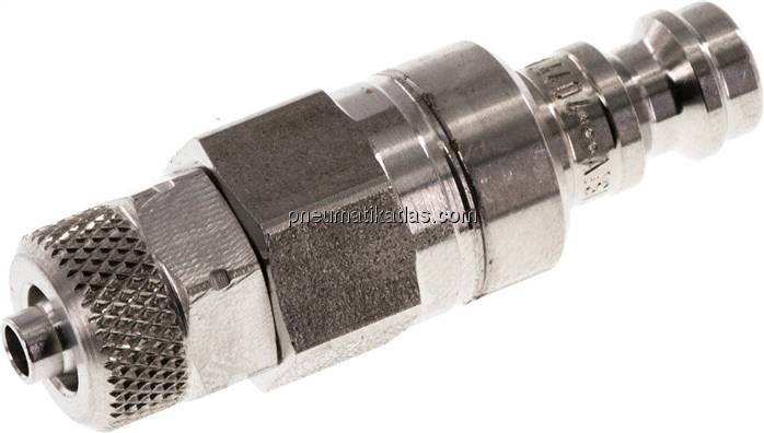 Kupplungsstecker (NW5) 6x4mm Schlauch, 1.4404