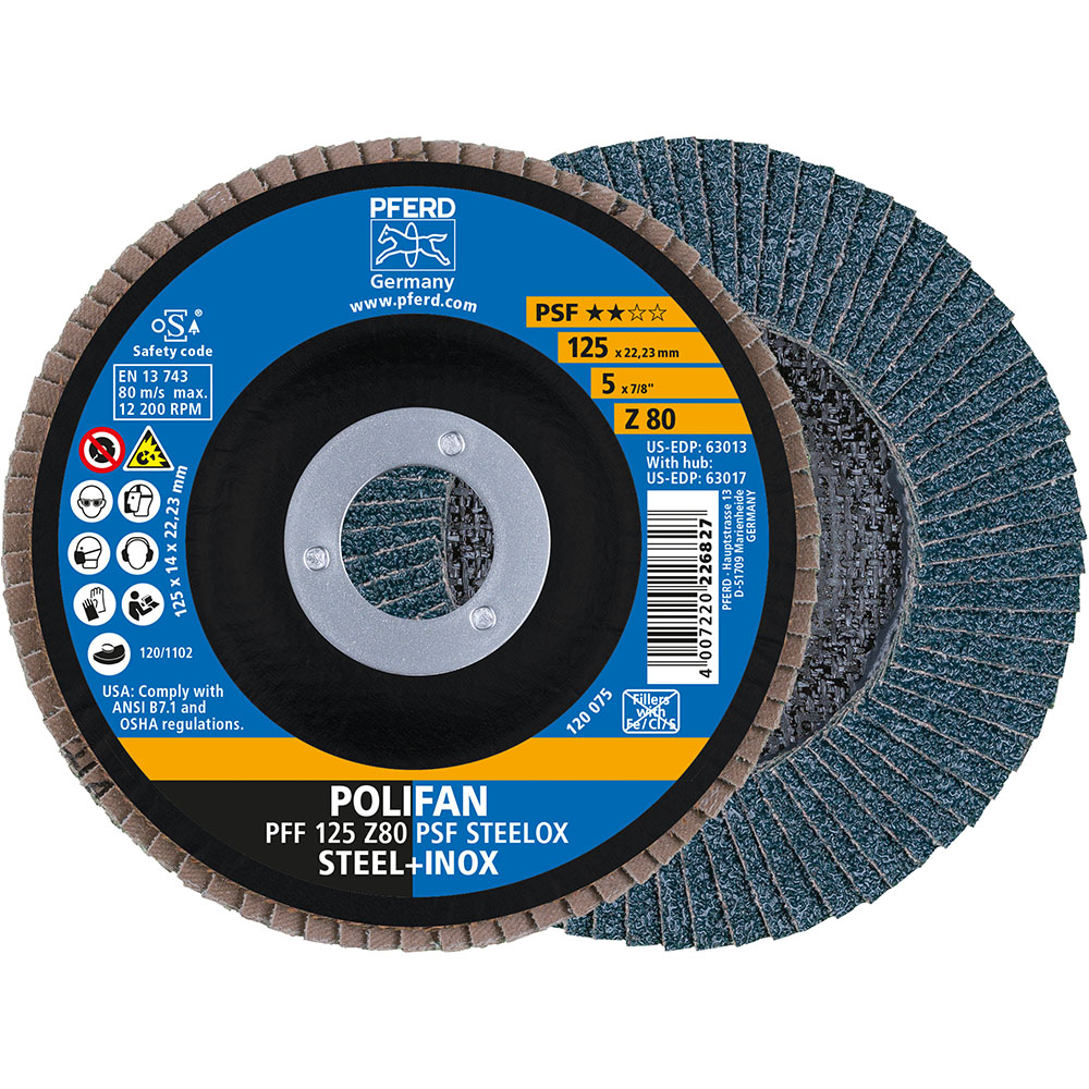 POLIFAN-Fächerscheiben PFF 125 Z 80 PSF STEELOX