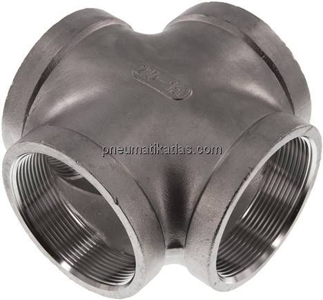 Kreuzstück Rp 2-1/2" (IG), 1.4408