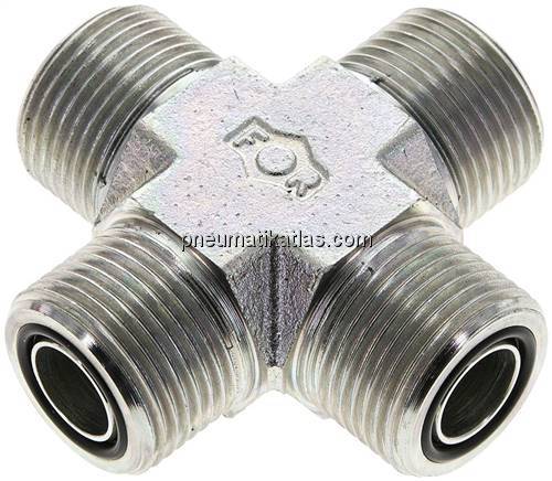 ORFS-Kreuz-Verschraubung UNS 1"-14(AG)