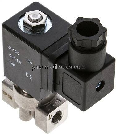 2/2-Wege Magnetventil G 1/8", stromlos geschlossen (NC),24 V AC Eco