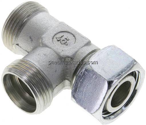 Einstellb. L-Schneidringverschraubung 22 L (M30x2), ohne Mutter & Schneidring, S