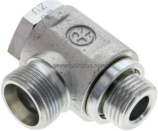 Winkel-Schwenkverschraubung G 1/2"-16 S (M24x1,5), ohne Mutter & Schneidring, St