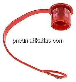 Staubschutz für Stecker Flat-Face Kupplung, Baugröße 2