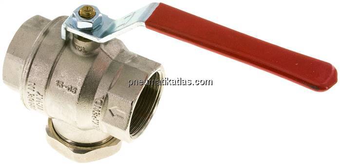 Messing-Kugelhahn mit Schmutzfänger, G 1-1/2"