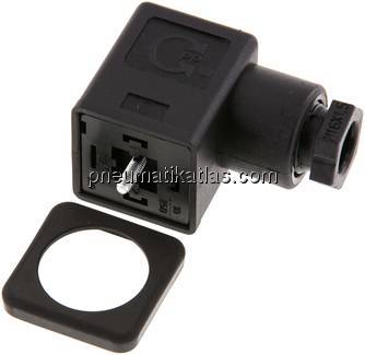 Stecker Größe 3 (DIN/EN-A), schwarz