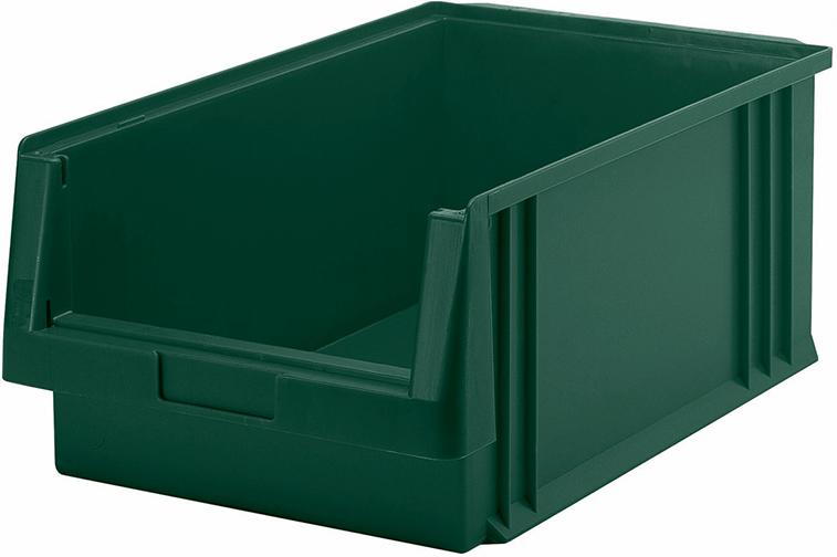 Sichtlagerkasten PLK 1 B315xT500xH200 mm grün LA-KA-PE