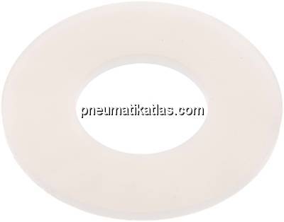 Flanschdichtung DN 20, 28x60x3 mm, Silikon