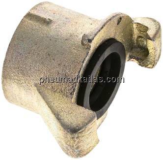 Sandstrahlkupplung Temperguss verzinkt, Grobgewinde 50mm (IG)