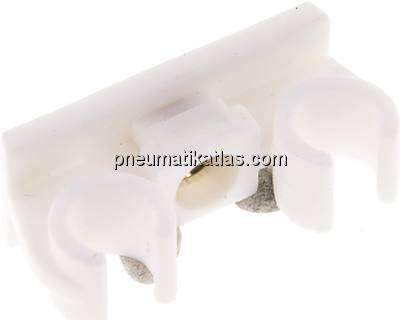 Rohrbefestigungsclip (2-fach) für 10mm Rohr