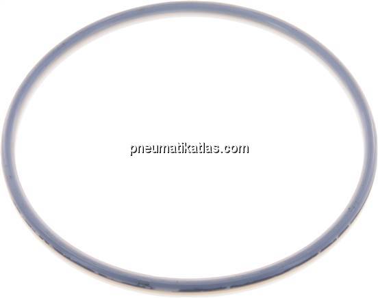 Dichtung (Milchgewinde) DN 150, FKM / PTFE (vollummantelt), 155x167x7mm