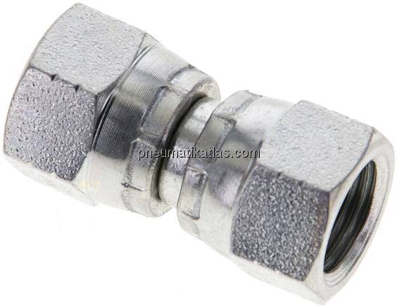 Gerader Verbinder JIC, UNF 9/16"-18-UNF 9/16"-18