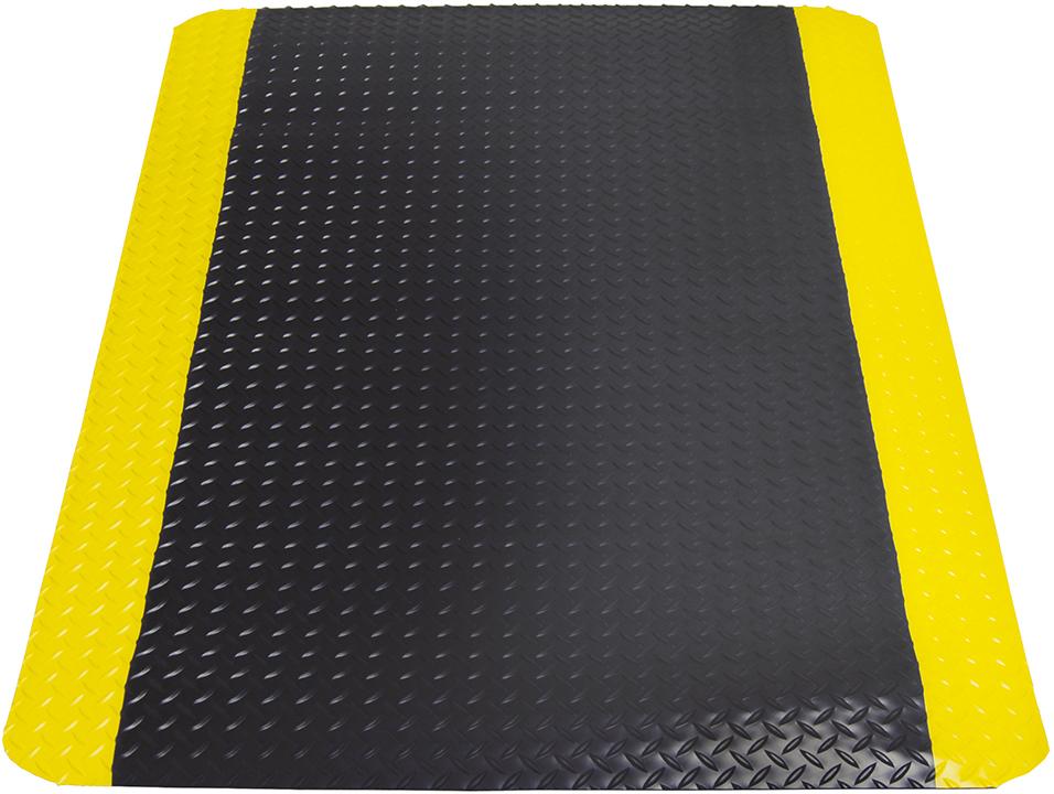 Schmutzfangmatte Yoga Deck Ultra 90 x 150 cm schwarz/gelb