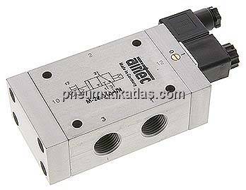 3/2-Wege Magnetventil, G 1/2", Luftfederrückstellung (NO), 12 V DC, Standard
