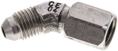 45°-Einschraubwinkel, UNF 7/16"-20 (JIC), V4A