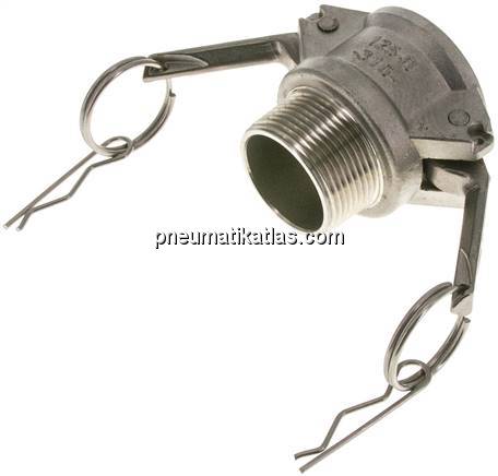 Kamlock-Kupplung (B) NPT 1-1/4"(AG), Edelstahl (1.4408)