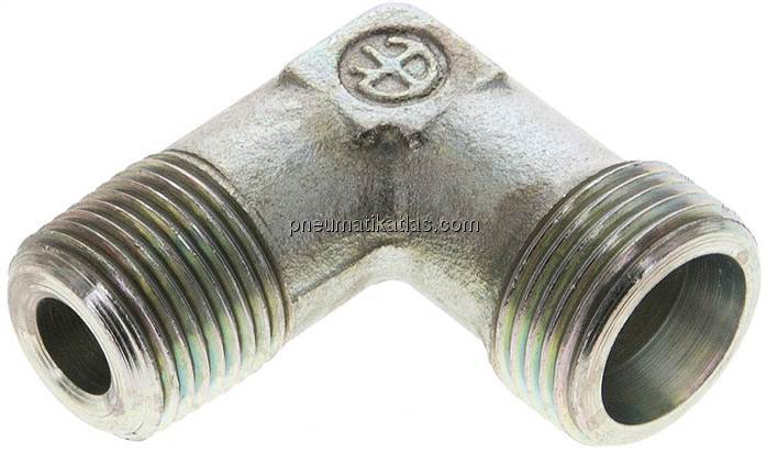 Winkel-Schneidringverschraub. NPT 3/8"-12 S (M20x1,5), ohne Mutter & Schneidring