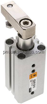 Schwenkspanner / Klemmzylinder Ø 20 mm, Klemmhub 10mm rechtsschwenkend (schwenkt