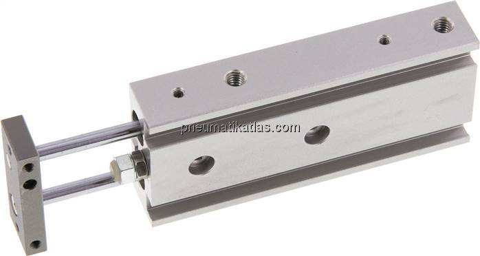 Doppelkolbenzylinder, Kolben 6mm, Hub 40mm