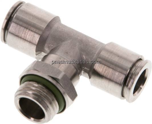 T-Steckanschluss G 1/4"-8mm, IQS-Edelstahl