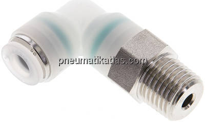 Winkel-Steckanschluss R 1/4"-6mm, IQS-ES LE/IQS-PVDF