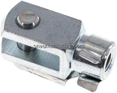 Gabelkopf mit Bolzen M 8, Stahl verzinkt