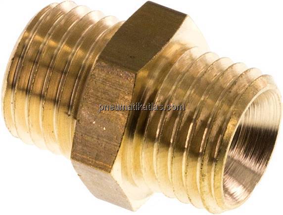 Doppelnippel M 14x1,5-M 14x1,5, Messing